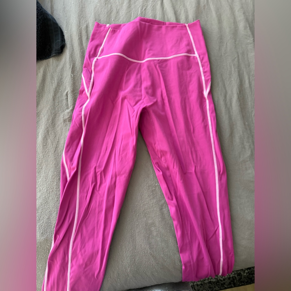 Aoxjox Athletic Leggings with White Trim